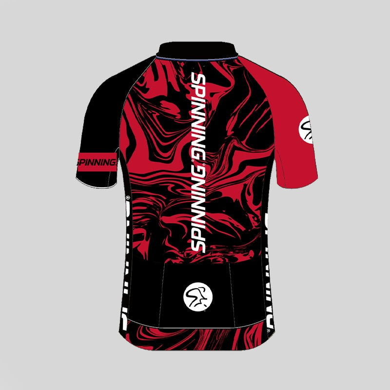 Spinning® Team Red Flames Unisex Short-Sleeve Jersey | Italian Performance Cycling Jersey