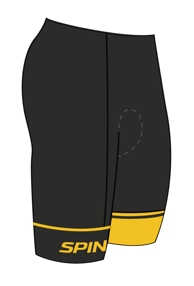 Pure Gold Spinning® Mens Cycle Shorts - Athleticum Fitness